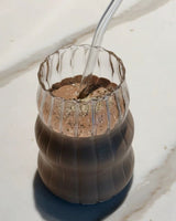 Easy protein shake idea, using our dark chocolate powder, a plenti fave.