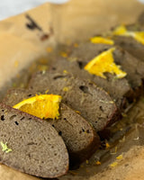 a classic orange poundcake, but make it high-protein.