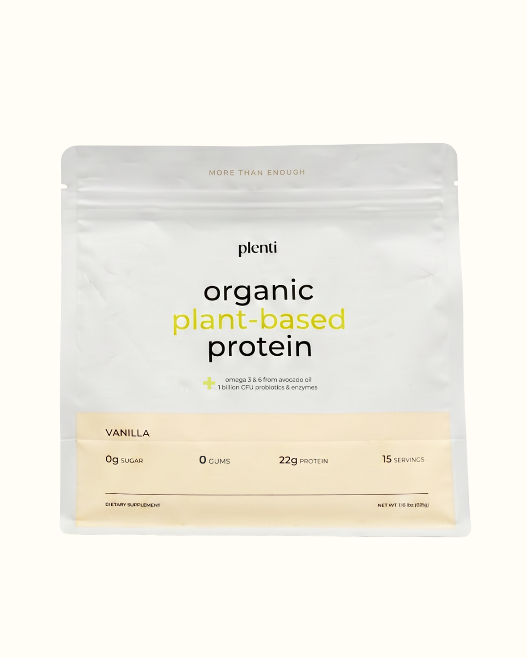 Plenti organic plant based protein