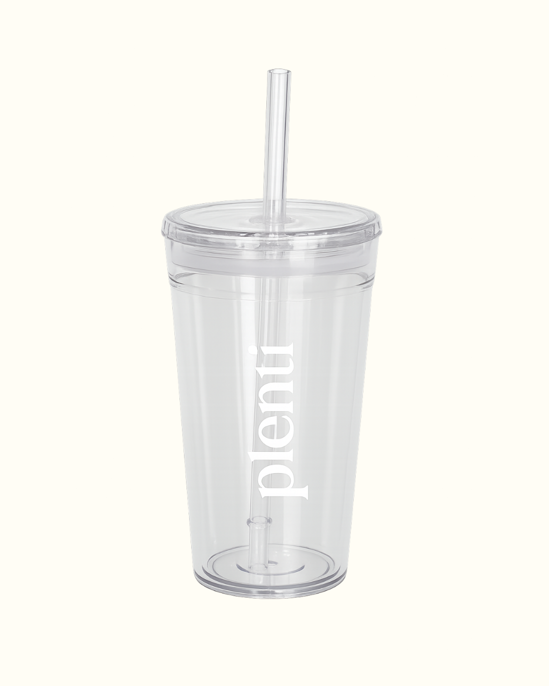 plenti BPA-Free Reusable Cup with Straw - 16oz (aprox. 450 ml)
