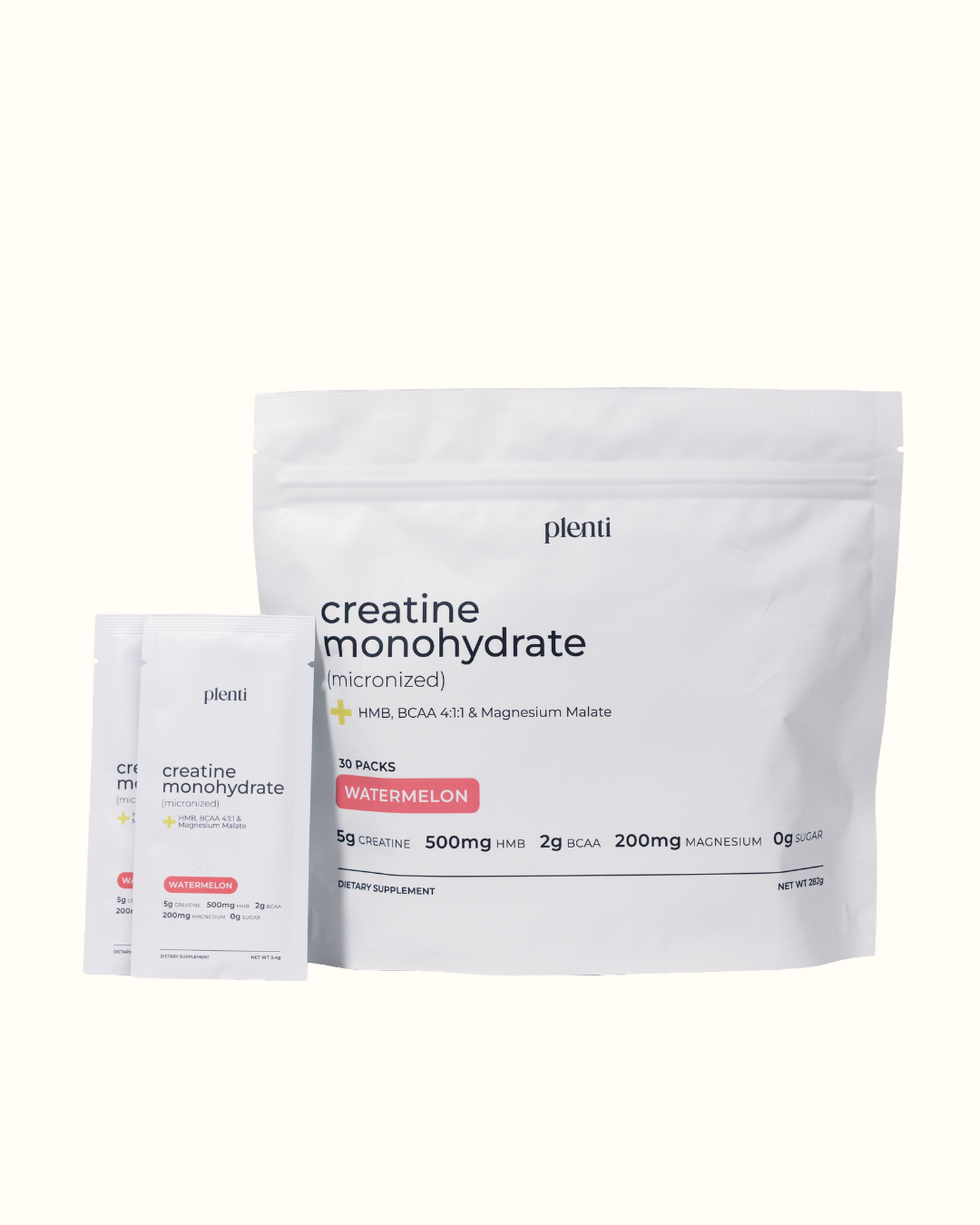 Creatine Monohydrate + HMB, BCAA 4:1:1, Magnesium Malate (30 Packs)