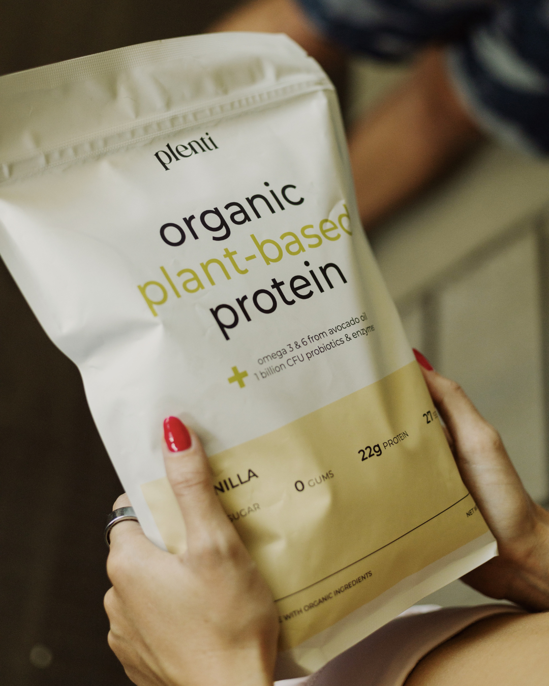 organic vanilla plant-based protein